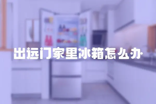 出遠門家里冰箱怎么辦