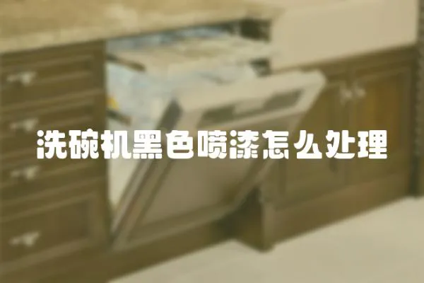 洗碗機黑色噴漆怎么處理