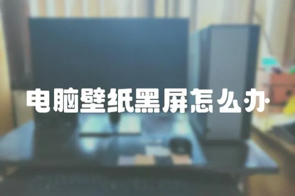 電腦壁紙黑屏怎么辦