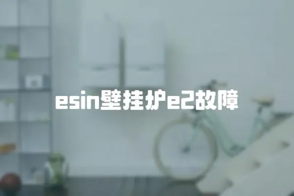 esin壁挂炉e2故障