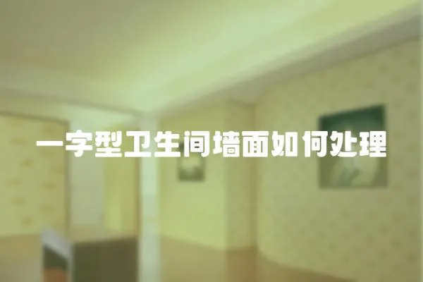 一字型衛(wèi)生間墻面如何處理