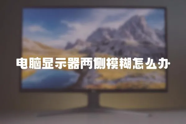 電腦顯示器兩側模糊怎么辦