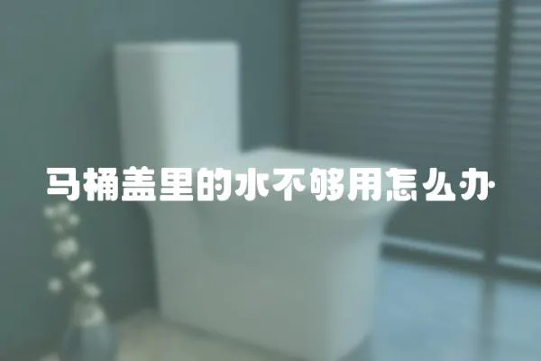 馬桶蓋里的水不夠用怎么辦