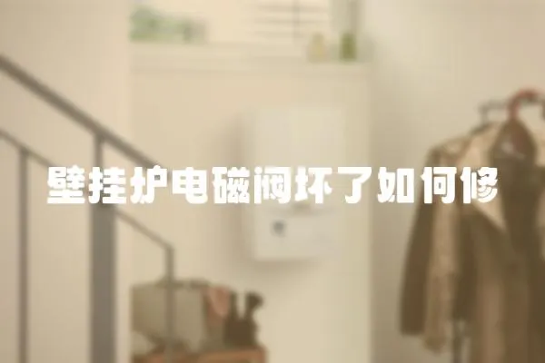 壁掛爐電磁閥壞了如何修