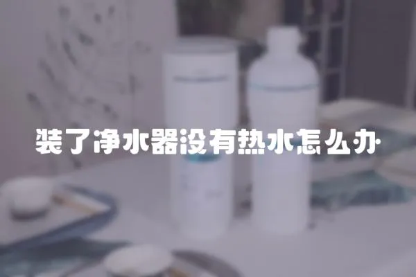 裝了凈水器沒有熱水怎么辦
