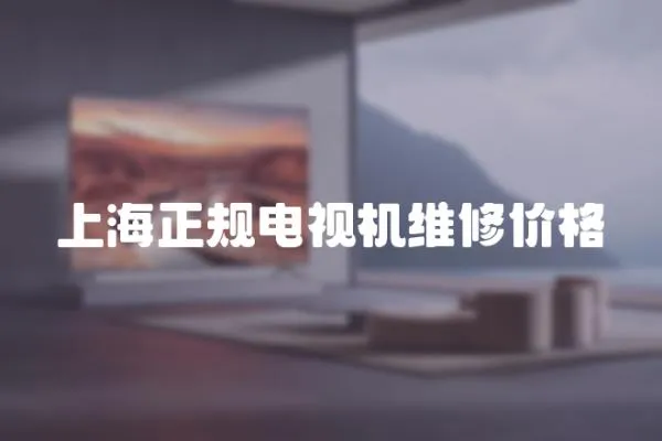 上海正規電視機維修價格