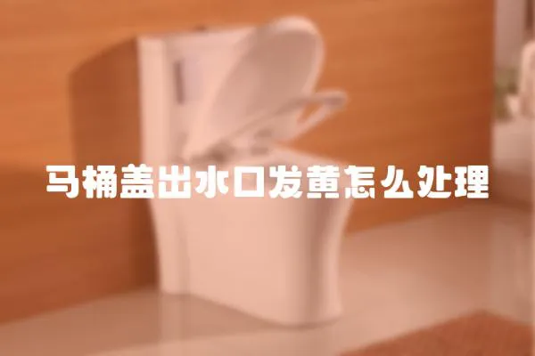 馬桶蓋出水口發黃怎么處理