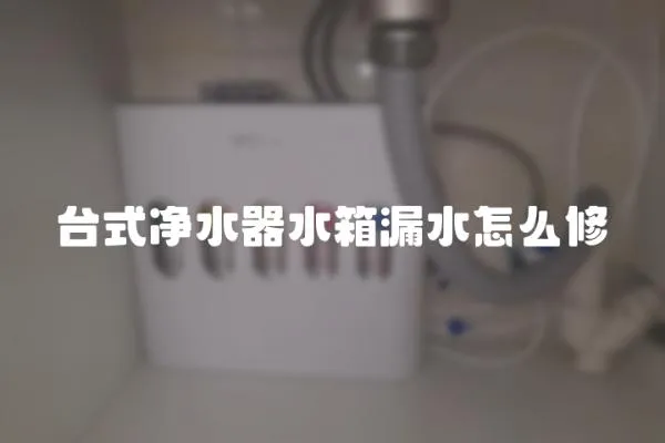 臺式凈水器水箱漏水怎么修