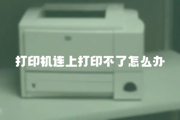打印機連上打印不了怎么辦