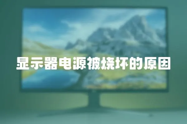 顯示器電源被燒壞的原因