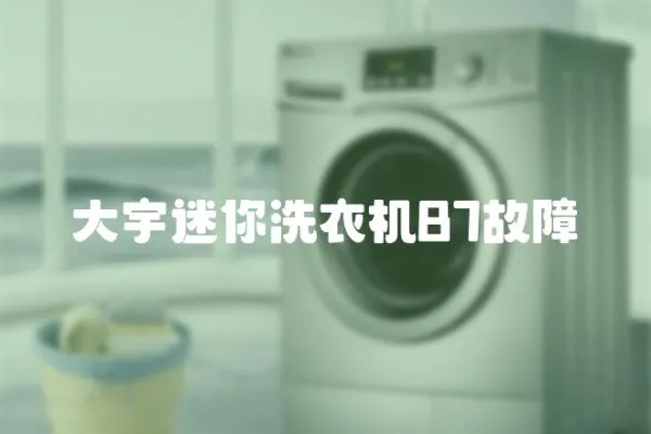 大宇迷你洗衣機(jī)B7故障