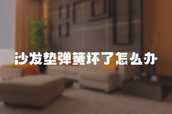 沙發(fā)墊彈簧壞了怎么辦