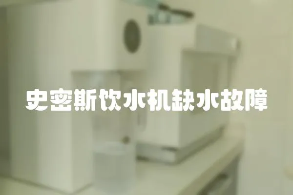 史密斯飲水機缺水故障