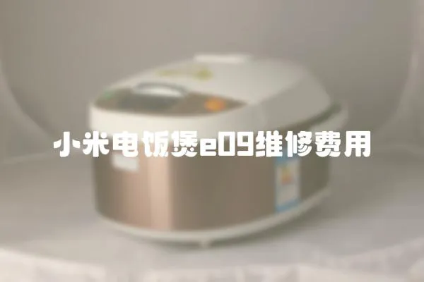 小米電飯煲e09維修費用
