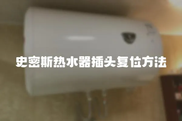 史密斯熱水器插頭復位方法