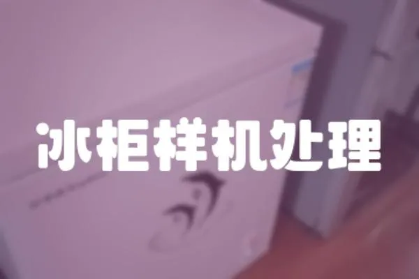 冰柜樣機處理