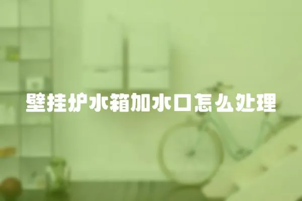 壁掛爐水箱加水口怎么處理