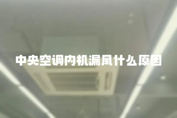 中央空調內機漏風什么原因