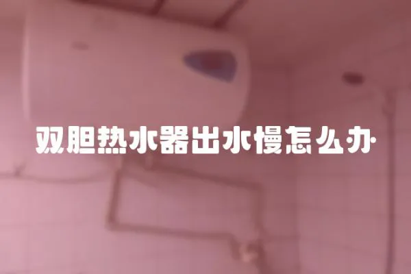 雙膽熱水器出水慢怎么辦