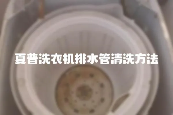 夏普洗衣機排水管清洗方法