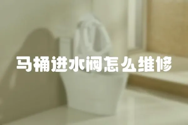 馬桶進水閥怎么維修
