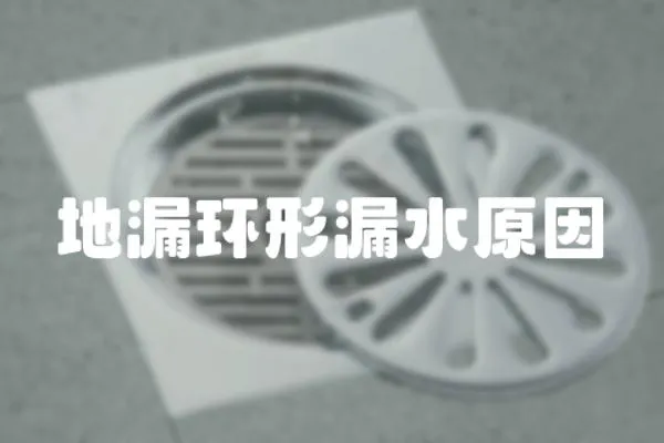 地漏環形漏水原因