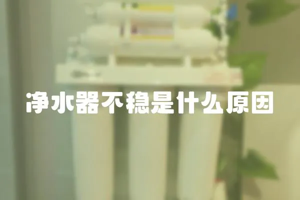 凈水器不穩(wěn)是什么原因