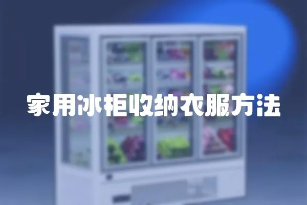 家用冰柜收納衣服方法