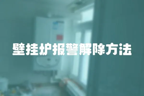 壁掛爐報(bào)警解除方法