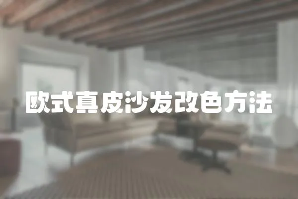 歐式真皮沙發(fā)改色方法
