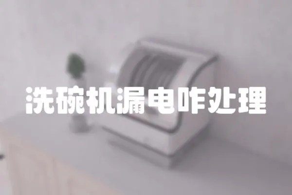 洗碗機漏電咋處理