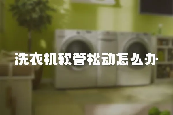 洗衣機軟管松動怎么辦