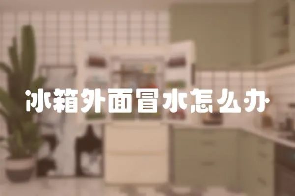 冰箱外面冒水怎么辦
