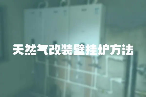 天然氣改裝壁掛爐方法