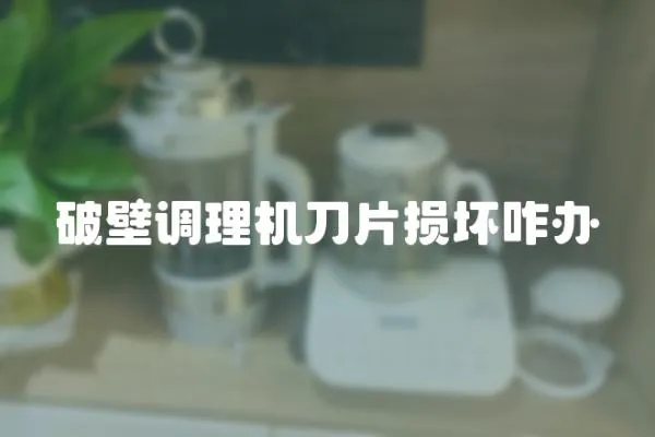 破壁調理機刀片損壞咋辦