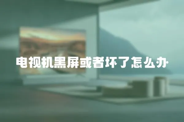 電視機黑屏或者壞了怎么辦