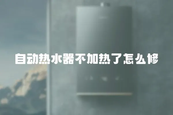 自動熱水器不加熱了怎么修