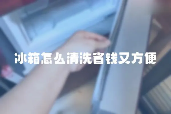 冰箱怎么清洗省錢又方便