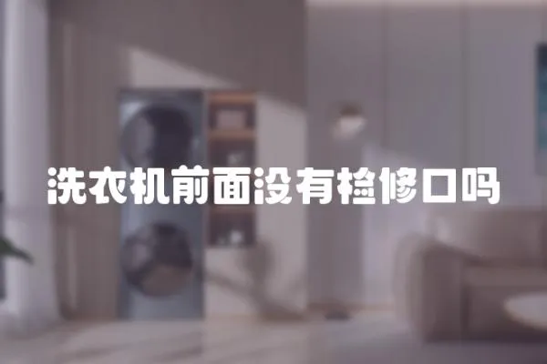 洗衣機前面沒有檢修口嗎