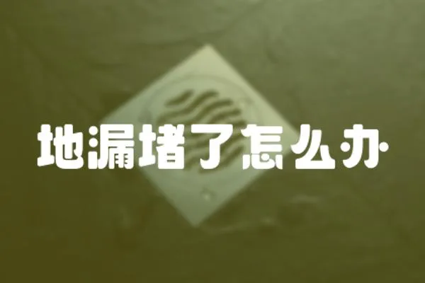 地漏堵了怎么辦