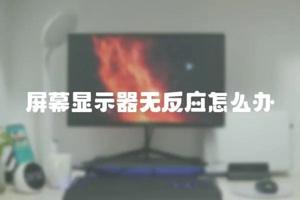 屏幕顯示器無反應怎么辦