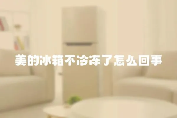 美的冰箱不冷凍了怎么回事