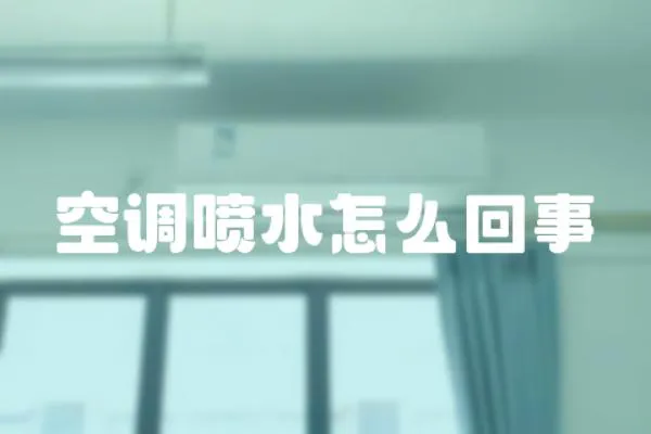 空調(diào)噴水怎么回事
