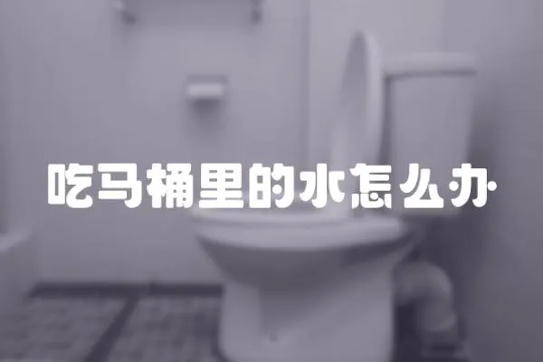 吃馬桶里的水怎么辦