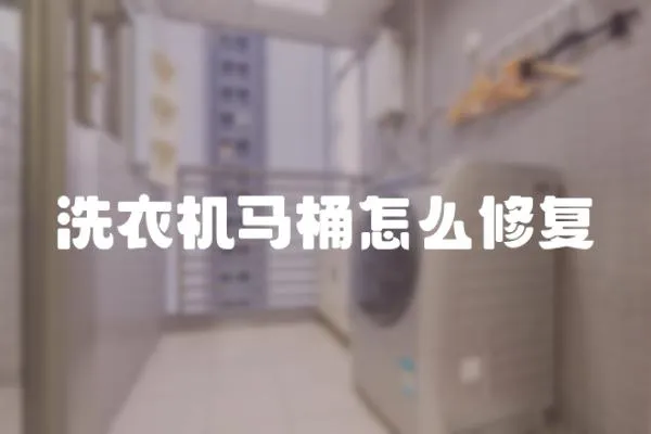 洗衣機(jī)馬桶怎么修復(fù)