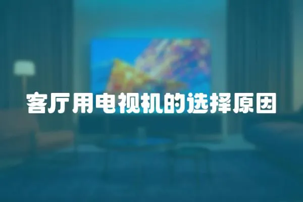 客廳用電視機的選擇原因
