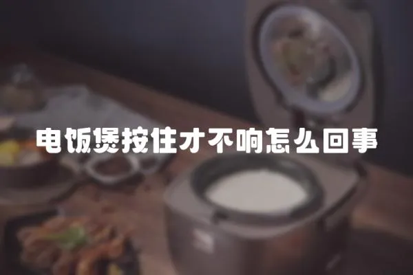 電飯煲按住才不響怎么回事