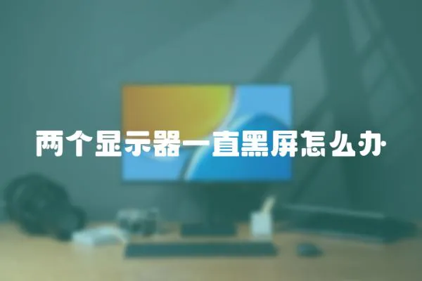 兩個顯示器一直黑屏怎么辦