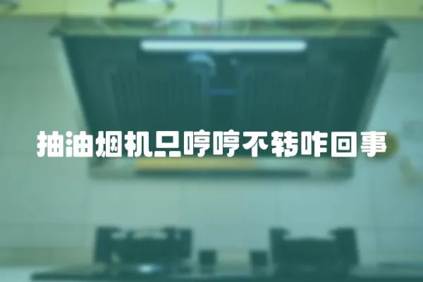 抽油煙機只哼哼不轉咋回事