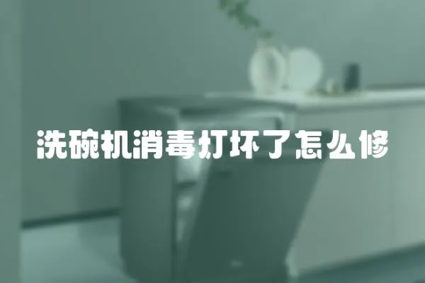 洗碗機消毒燈壞了怎么修